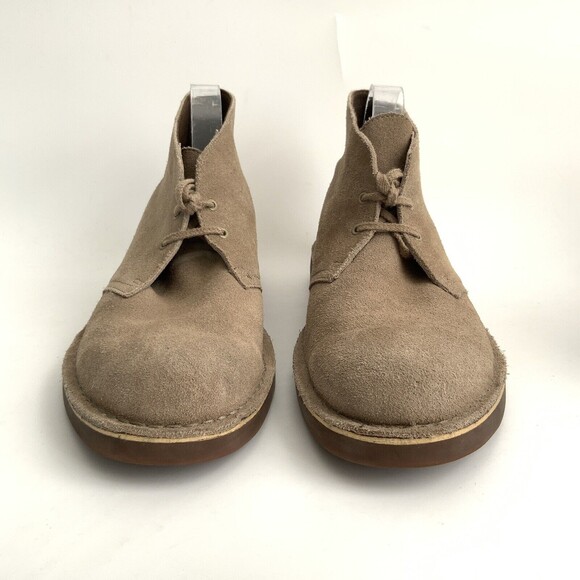 Clarks Leather Lace-up Boots Men Tan 10.5 main image 8